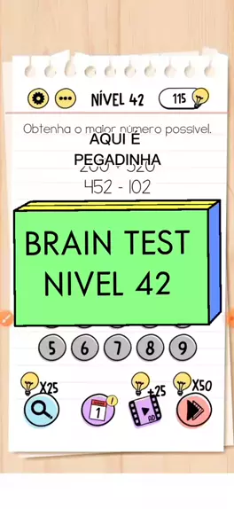 brain test respostas 42